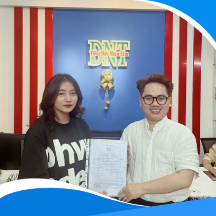 Bạn Thanh Ngân đã kí hợp đồng du học nghề Đức Tiết Kiệm năm 2023