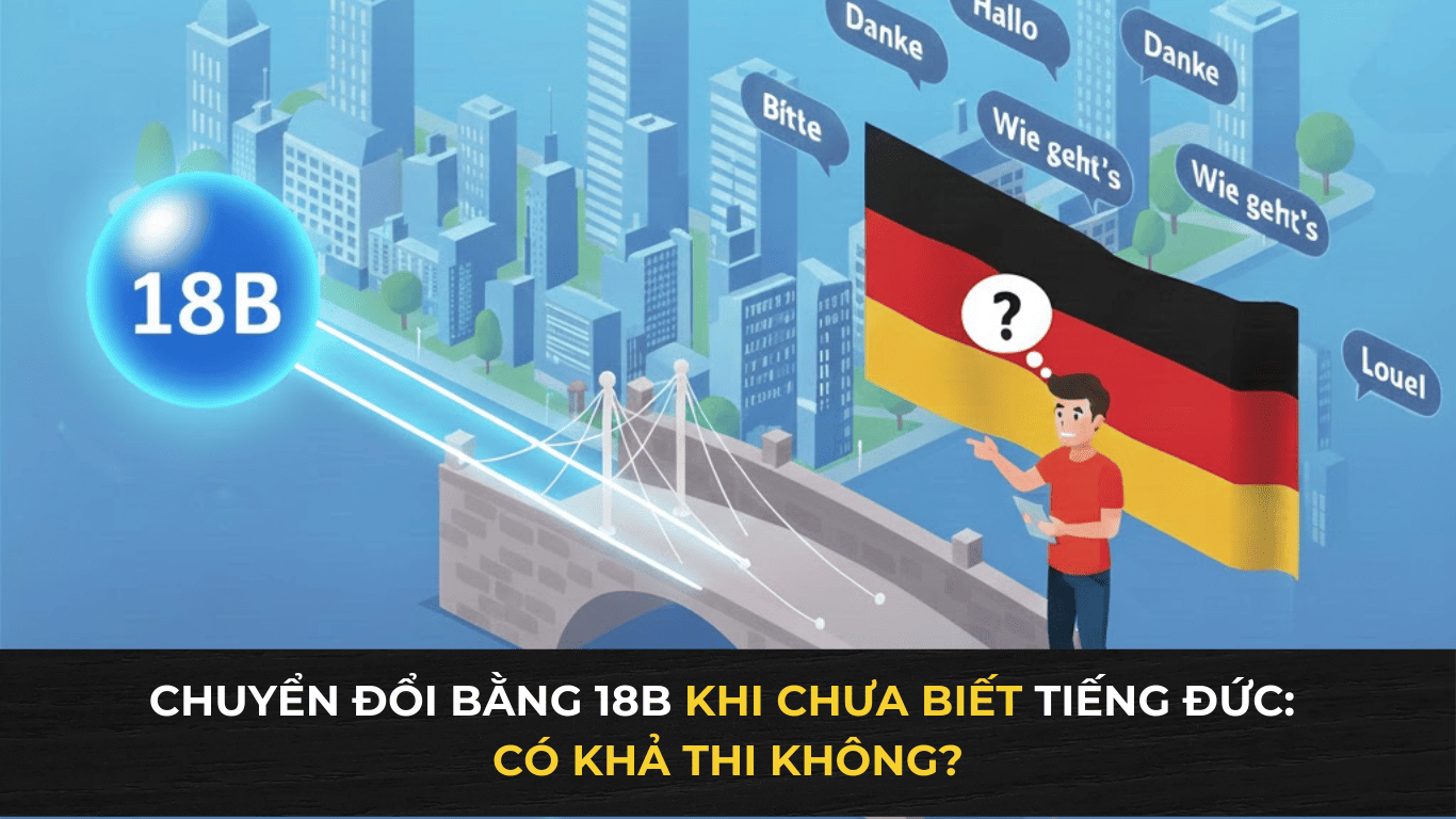 Chuyển đổi bằng 18B khi chưa biết tiếng Đức: Có khả thi không?